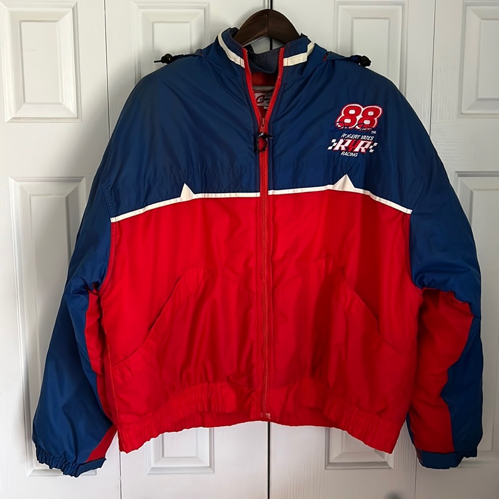 Vintage | NASCAR Dale Jarrett Y2K Colorblock Bomber Jacket XL